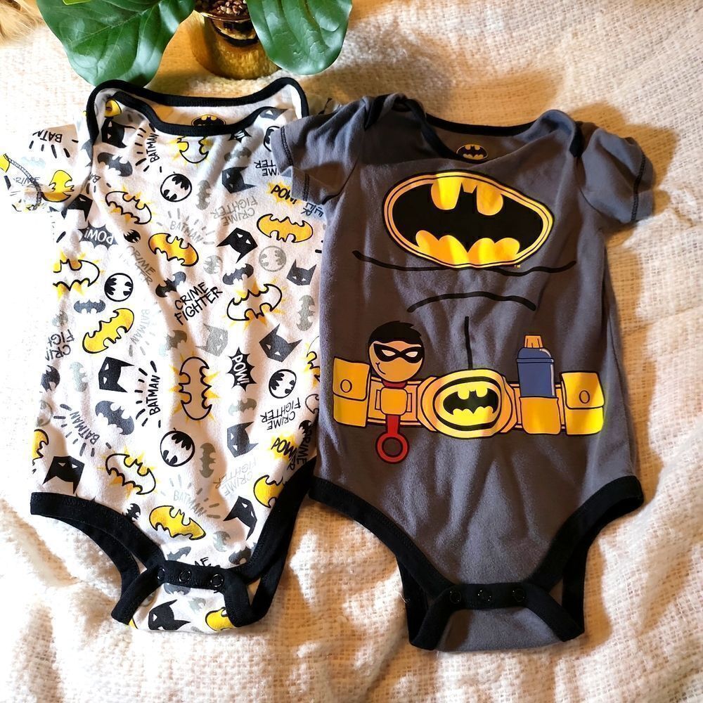 2 onsies size 24 months batman!!!